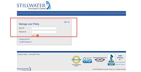 stillwater insurance customer login